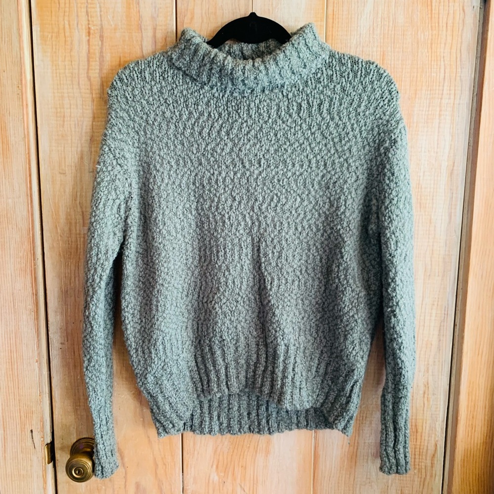 Sage Green Chunky Turtleneck